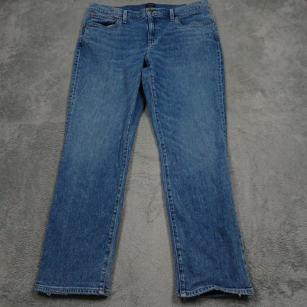 J Crew Jeans Womens 31 Blue Denim Slim Boyfriend Preppy Pockets Cotton